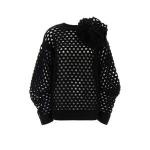 Blumarine Women Black Wool Cardigan